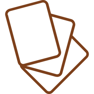 Illustrated deck of cards icon